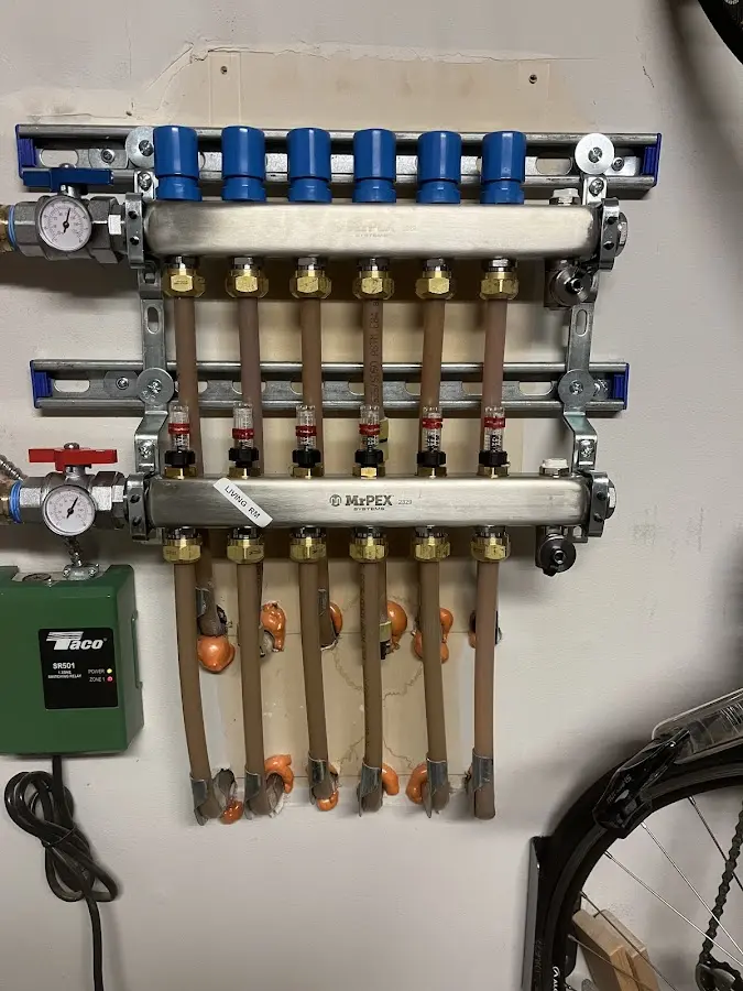 Plumber performing Gas Leak Detection at a residential property in East Palestine